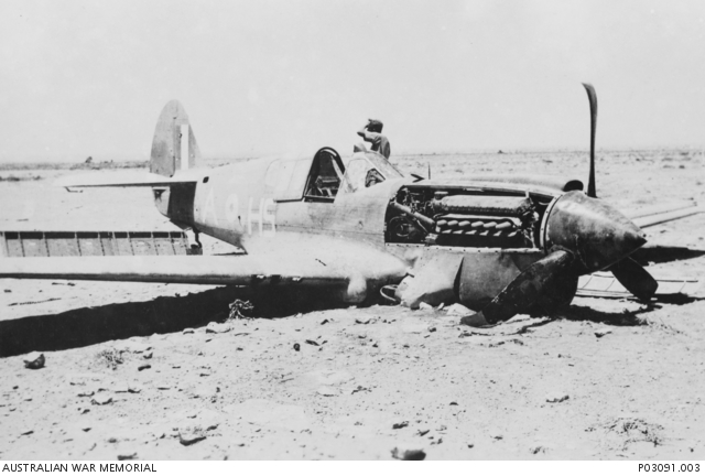 Desert War Kittyhawk Unveiled in Egypt 35 Crashed Kittyhawk I 260 Sqn in NAfrica 1942