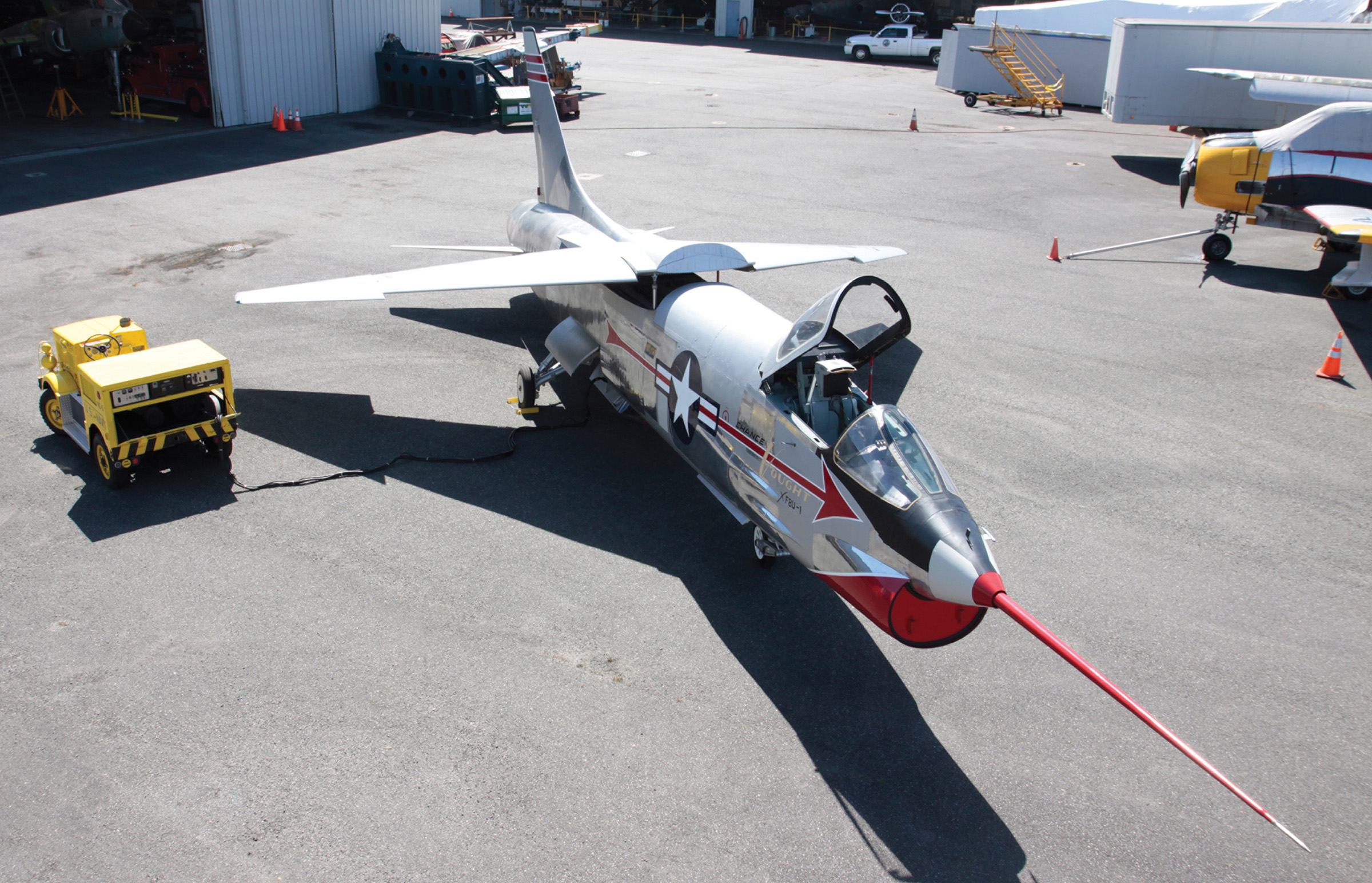XF8U-1 Crusader Rollout at Museum of Flight on March 25th 11 Another view of the XF8U-1. (photo via MOF)