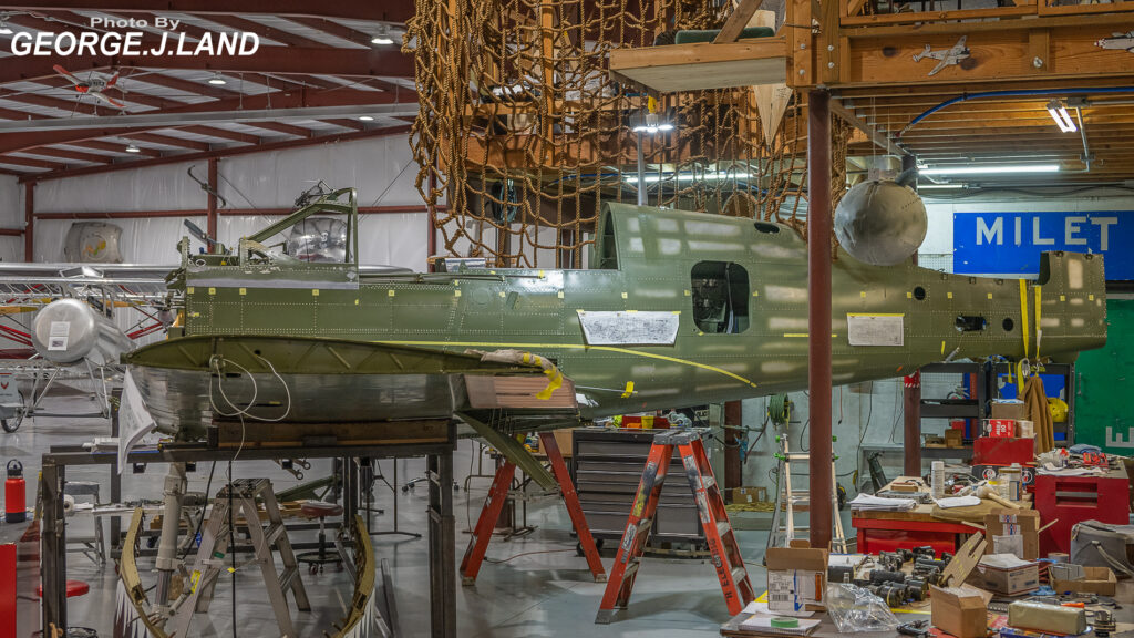 Air Combat Museum's P-40N Restoration Update 10 Curtiss P 40N 5 CU Warhawk H87 W 42 105079 Z9D 3182 copy