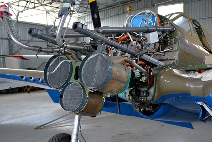 Overhauling A Kittyhawk Downunder 19 Curtiss P40E VH KTY detail of maintenance being carried out by VFR