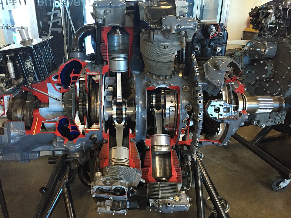 Mid-Atlantic Air Museum’s P-61 Black Widow Spring 2025 Update 22 Cutaway of a Pratt Whitney R 2800 Double Wasp