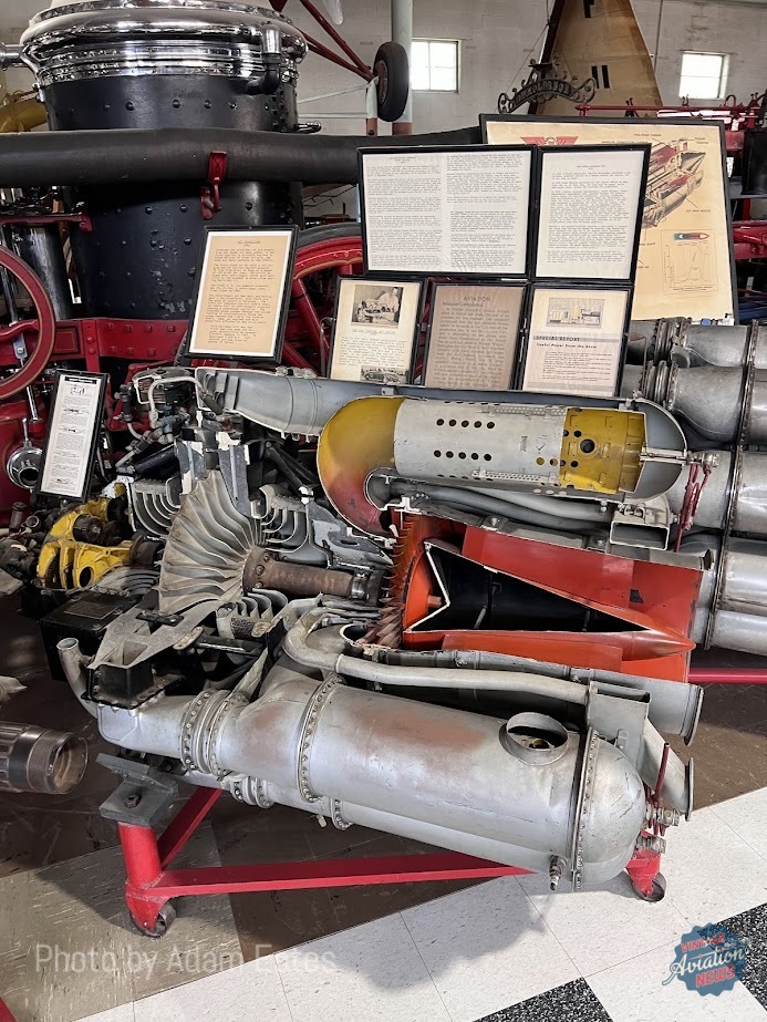 Exploring the Antique Aircraft Collection at Pioneer Village 17 Cutaway view of the General Electric J31 jet engine used in the Bell P 59 Airacomet Adam Estes