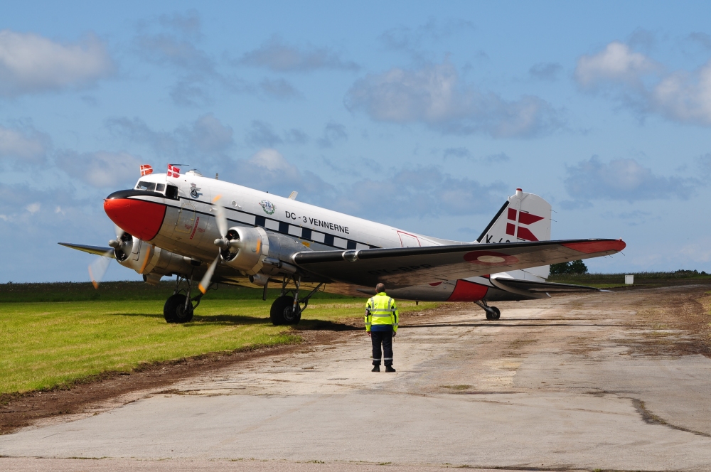 D-Day Daks Fly Over France for 70th Anniversary 11 A Danish-based Dakota took part in the D-Day celebrations today. (photo by Geoff Jones)