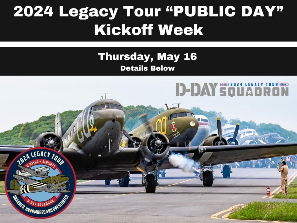 D-Day Squadron Kicks Off 2024 Legacy Tour With Public Day 12 D Day Squadron Kick off in Oxford