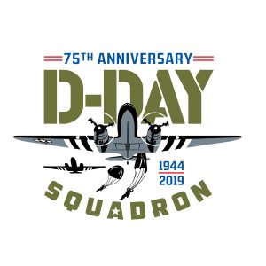 Launch of D-Day Squadron to Bring American C-47s Back Over Beaches of Normandy in Epic Flyover Event 13 D Day Squadron Logo 75th Final OL 01