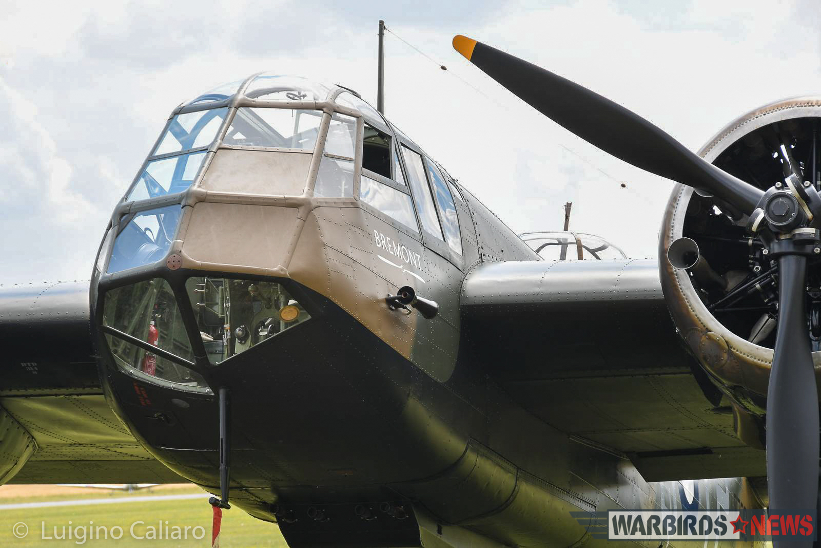 Flying Legends 2017 - Air Show Report 26 A closeup of the Bleinheim's nose. (photo by Luigino Caliaro)