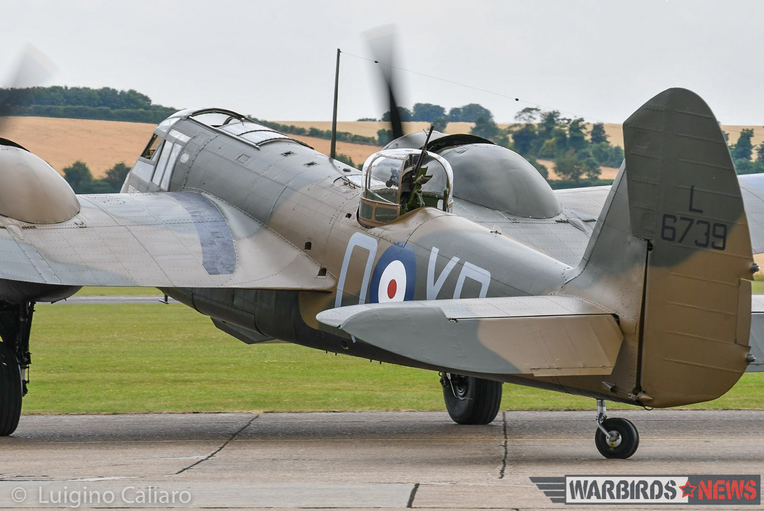 Flying Legends 2017 - Air Show Report 27 The Blenheim Mk.I warming up for takeoff. (photo by Luigino Caliaro)