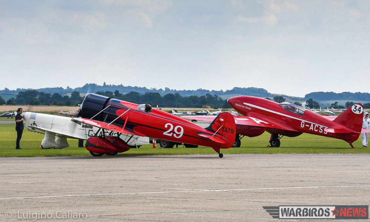 Flying Legends 2017 - Air Show Report 22 The racers taxiing out for takeoff. (photo by Luigino Caliaro)