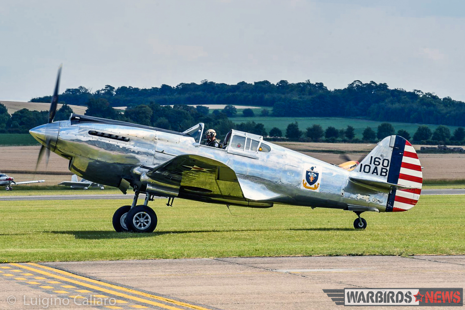 Flying Legends 2017 - Air Show Report 36 The Fighter Collection's dazzling P-40C 41-13357 taxies out for takeoff. (photo by Luigino Caliaro)