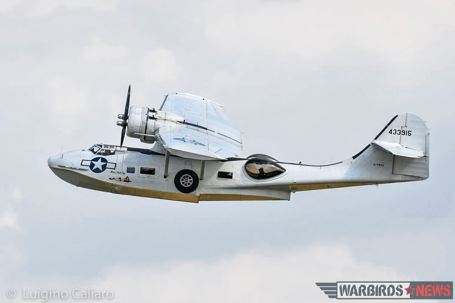 Flying Legends 2017 - Air Show Report 34 Plain Sailing's Canso A, a Canadian-built version of the Consolidated PBY-5A Catalina, rumbles across the Duxford sky. (photo by Luigino Caliaro)