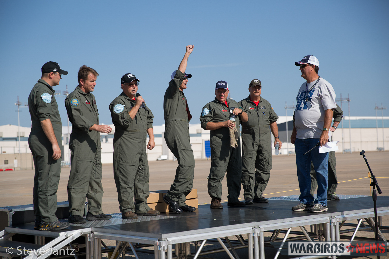 Commemorative Air Force Congratulates Doc’s Friends on Successful First Flight 10 Post-flight exuberance. (photo by Steve Jantz)