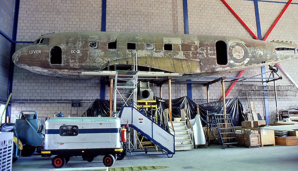 End of an Era: DDA Classic Airlines’ DC-3 'Princess Amalia' Retires After 40 Years of Service in the Netherlands 15 DC 2 stored in DDA hangar 3 copy