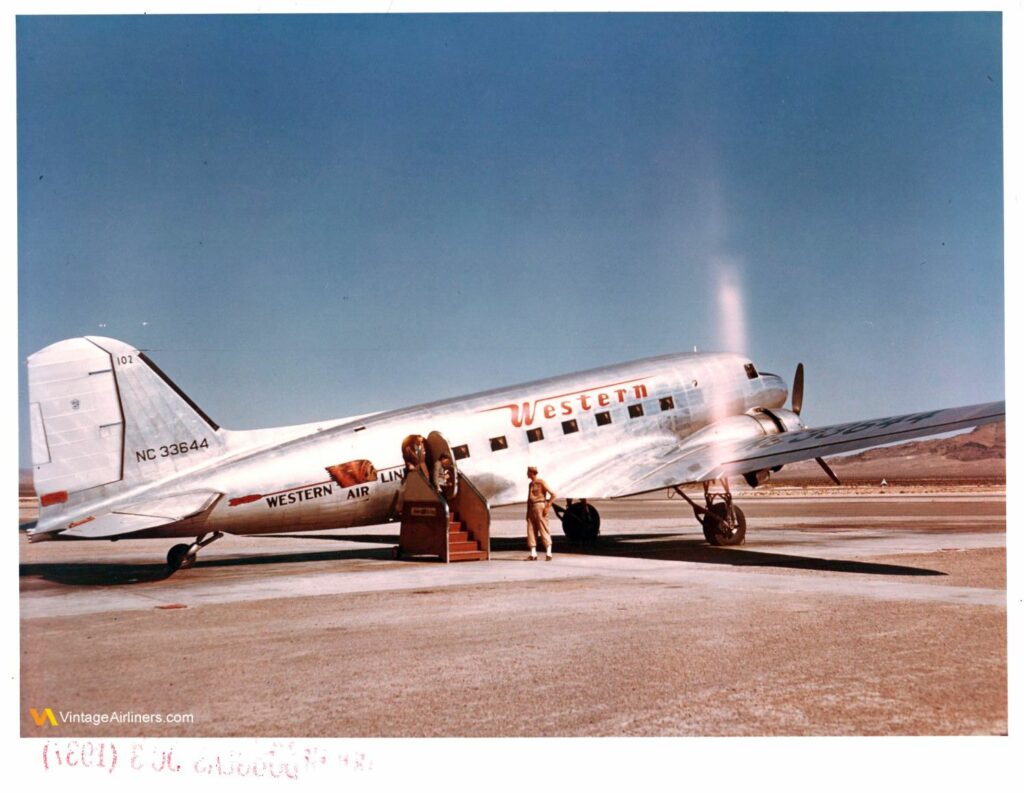 Tim Savage Adds Historic Western Airlines DC-3 to Collection 11 DC 3 Western Airlines