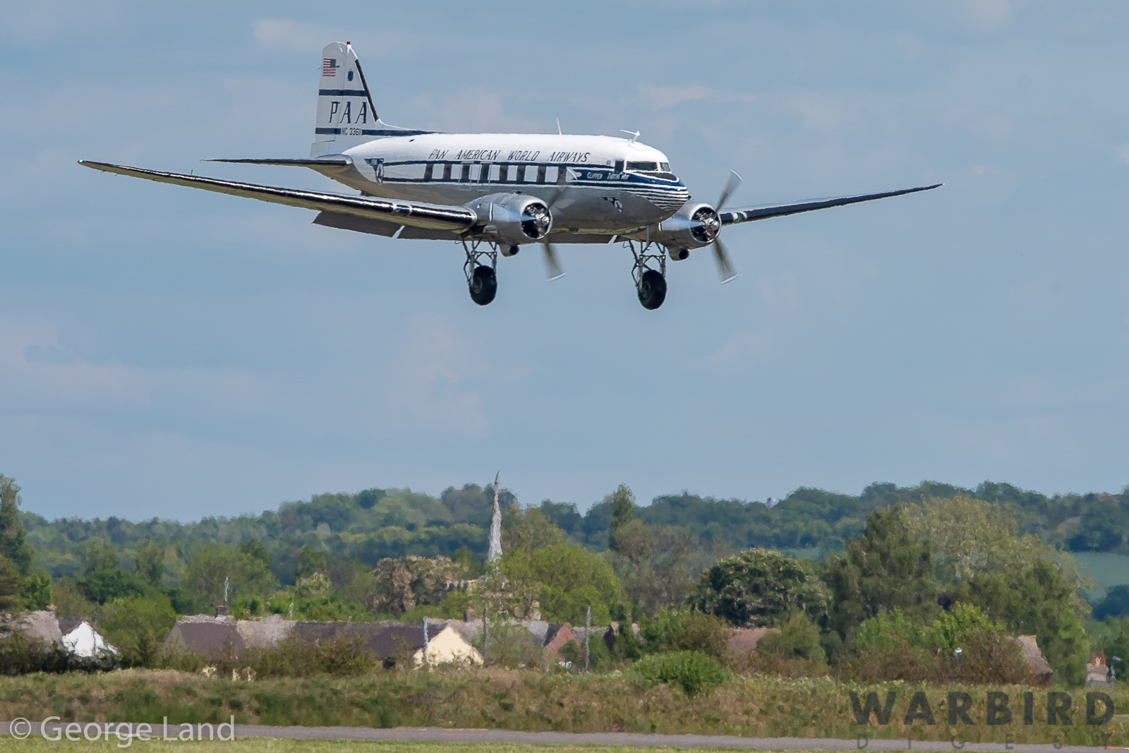 D-Day Squadron Update - Clipper Tabitha May Arrives Duxford - Others Depart Goose Bay 11 DC3 D75 2308