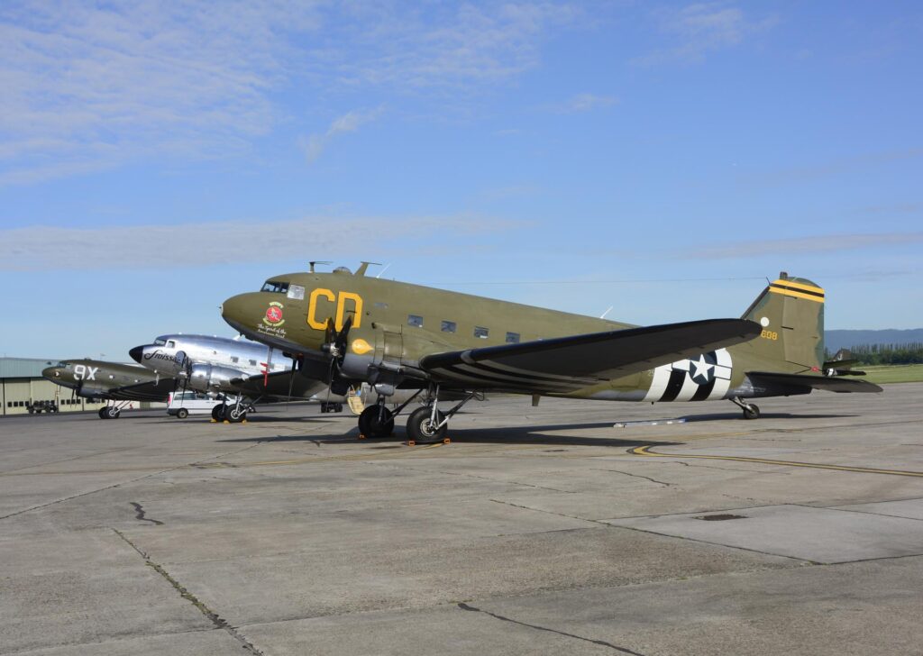 D-Day Squadron Returns to Germany to Celebrate the Berlin Airlift 75th Anniversary 14 DC3 N 47SJ Wiesbaden 20190613 2