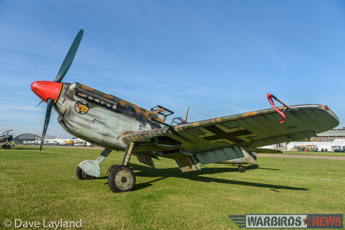 Duxford - Battle of Britain Air Show Report 27 Hispano Ha-1112 Buchon on the flightline. (photo by Dave Layland)