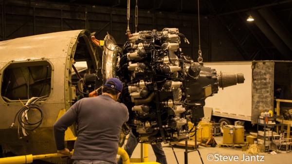 Engine Number One Installed on B-29 "Doc" 11 DOCengine1-1-5