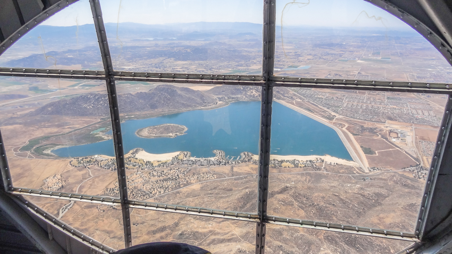 Privateer Airborne 51 What a marvelous view from the waist window! (GossHawk Unlimited photo)