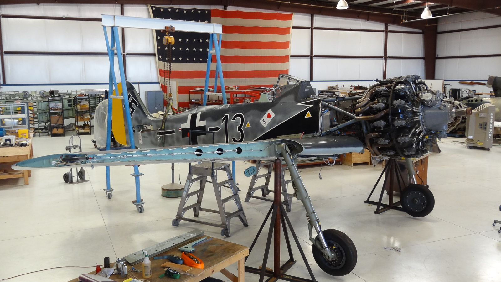 FW-190 First Flight At GossHawk Unlimited!!! 55 Engine installed! (photo via GossHawk Unlimited)