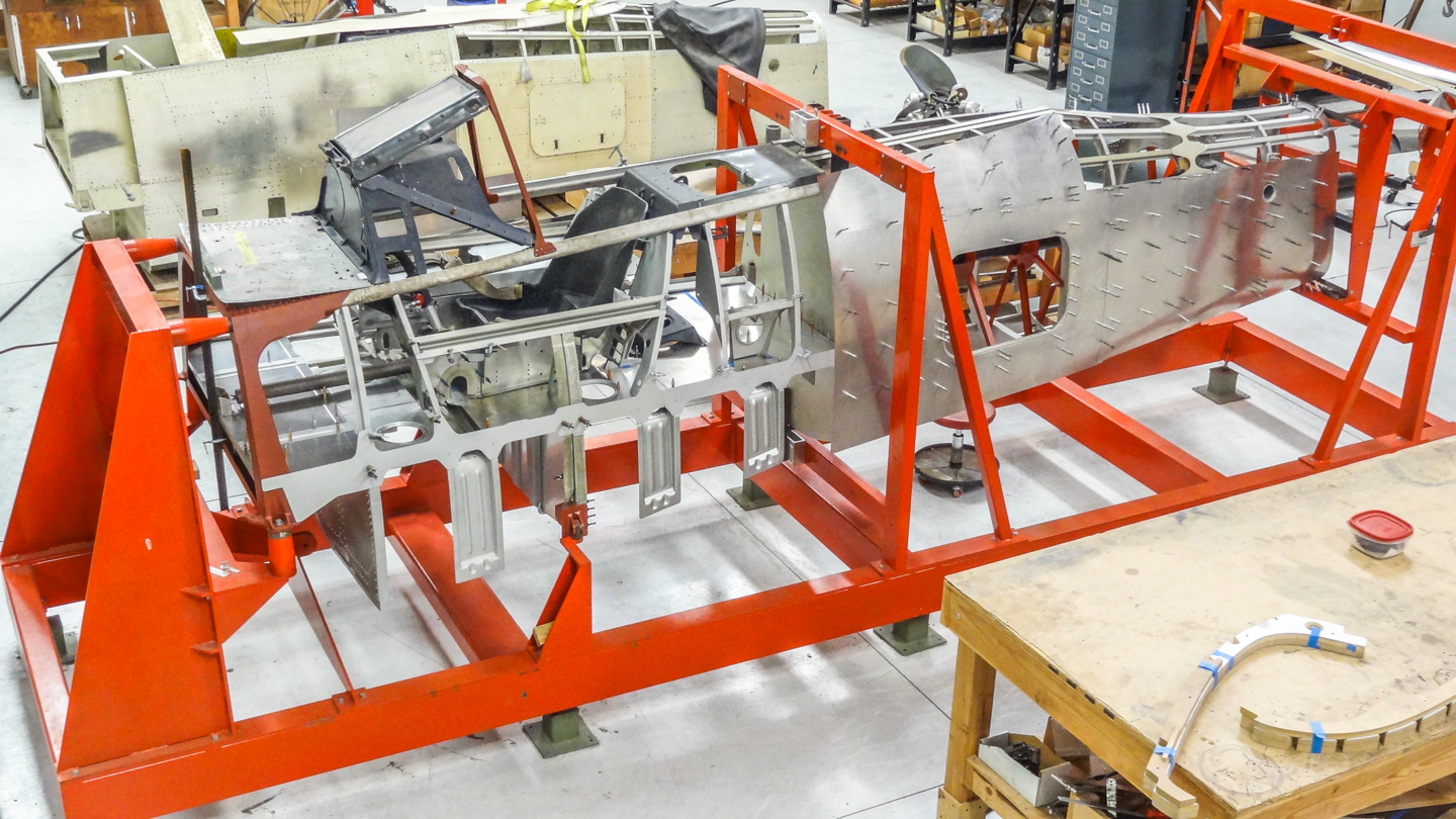 Privateer Airborne 55 The fuselage for the Collings Foundation's Focke-Wulf Fw-190F-8 is coming together at GossHawk Unlimited. (GossHawk Unlimited photo)