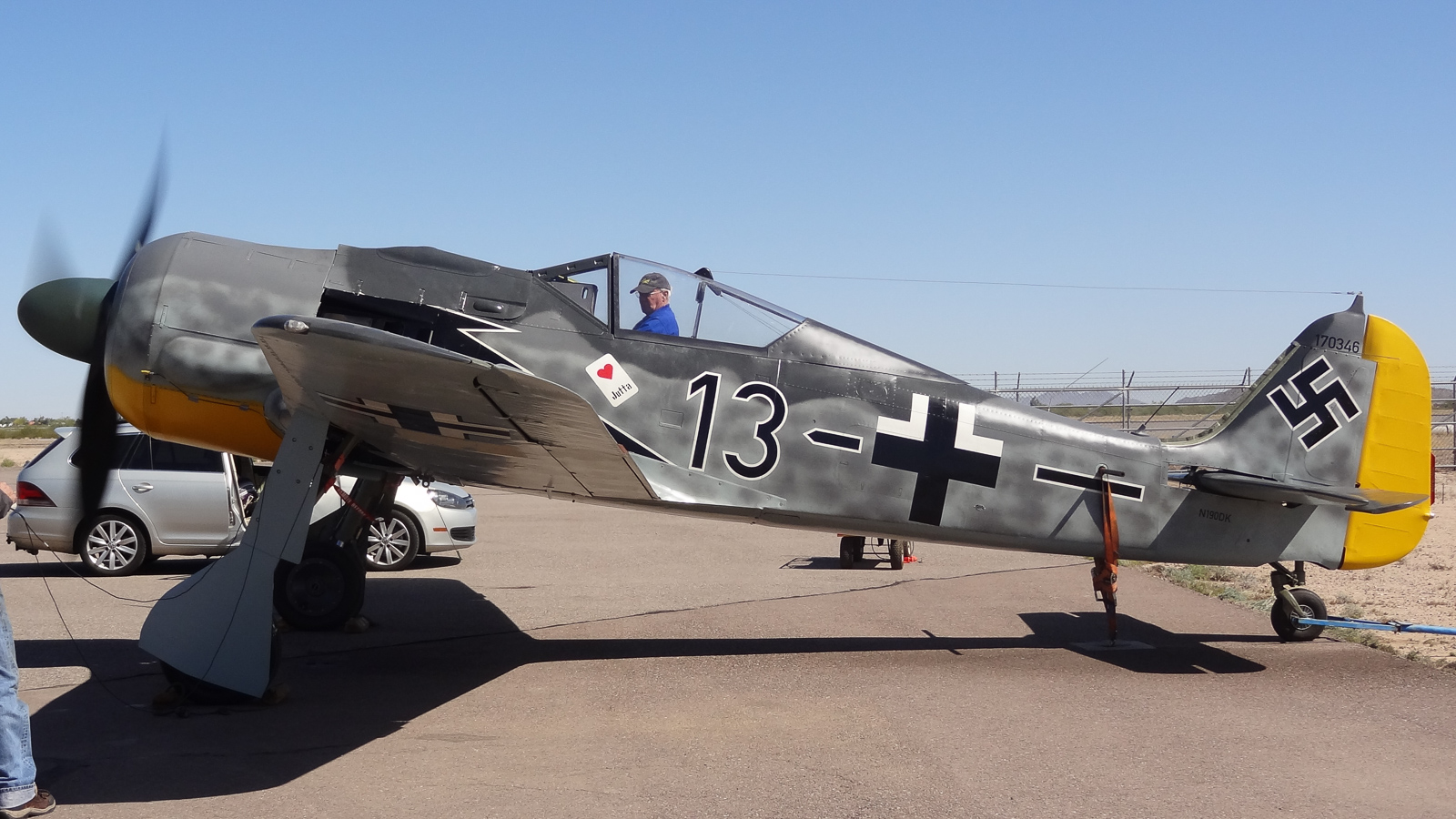 FW-190 First Flight At GossHawk Unlimited!!! 70 First taxi trials. (photo via GossHawk Unlimited)
