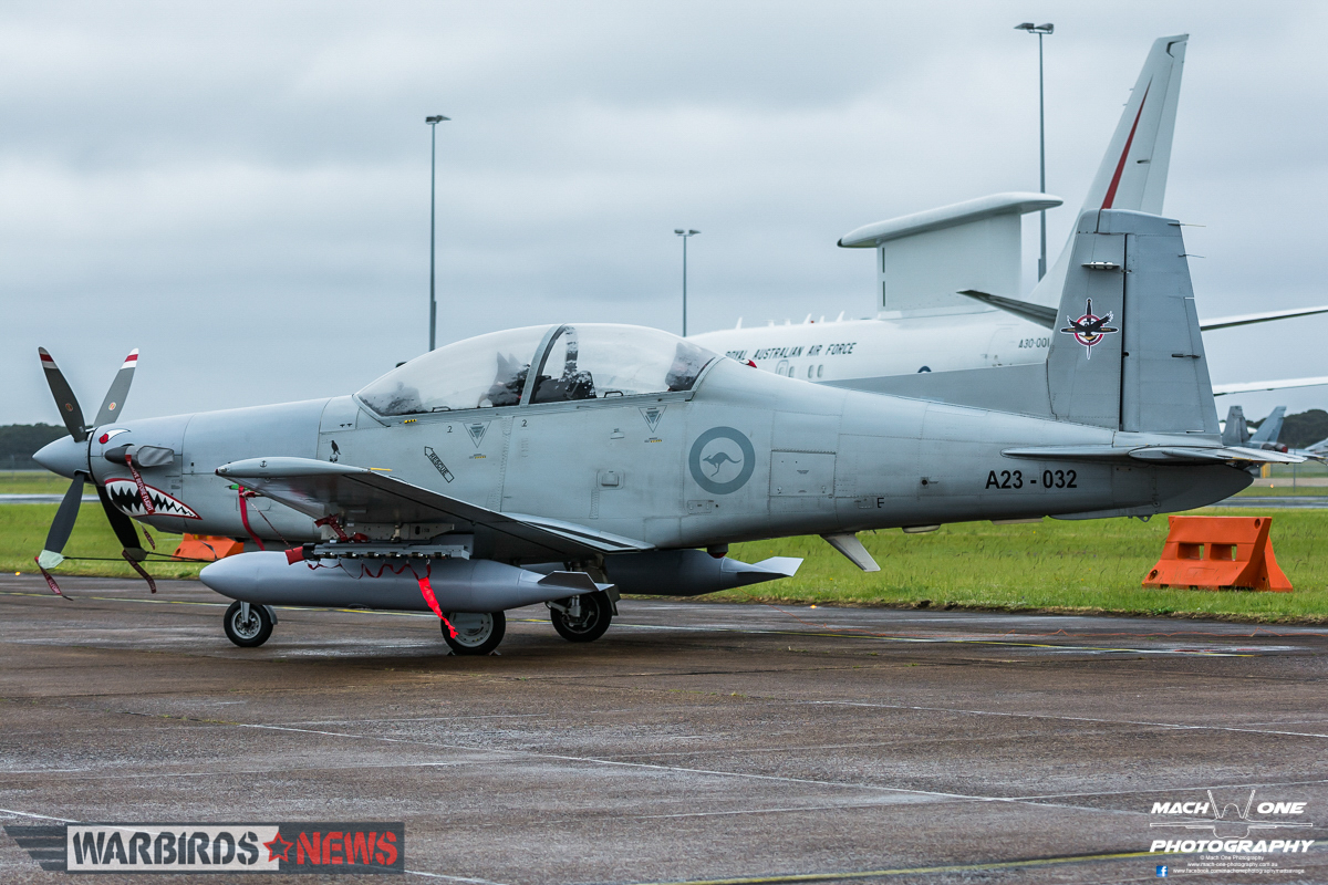 Australia’s Centenary Squadrons – A Celebration of 100 Years Defending The Country 28 Pilatus PC-9/A(F) A23-032, operated by 4 Squadron RAAF. (Photo by Matt Savage/Mach One Photography)