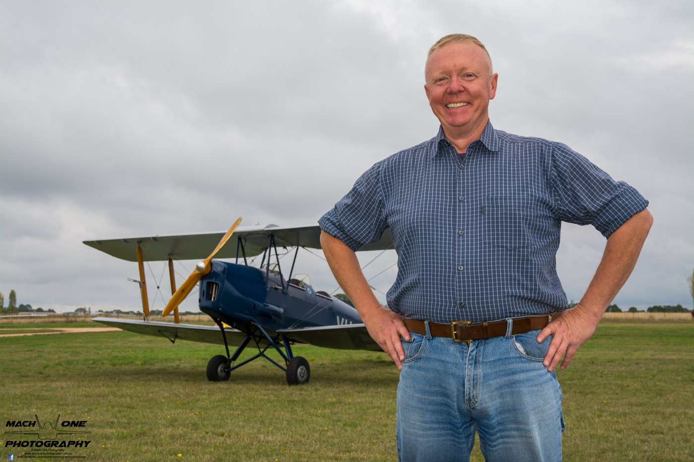 Kyneton Airshow – Spread Your Wings 12 Steve Edmonds - President of Kyneton Aero Club with a de Havilland DH82 Tiger Moth that calls Kyneton home.