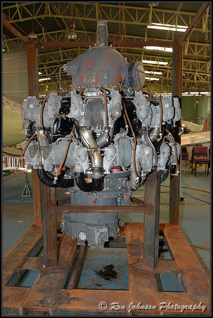 Aussie F4U-1 Corsair Restoration Update 11 The Corsair's freshly-arrived R-2800 Double Wasp engine sitting in its shipping cradle at the Classic Jets Fighter Museum. (photo by Ron Johnson)