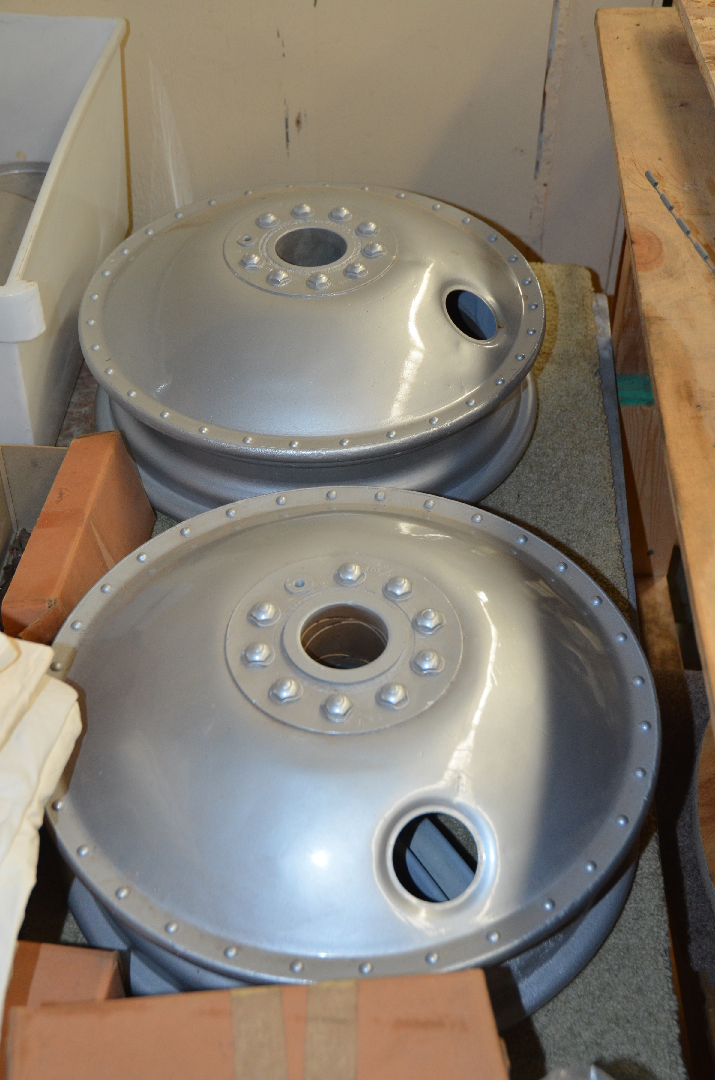 Hawker Demon Resurrected in Australia 16 A pair of beautifully restored wheels for the Demon project.