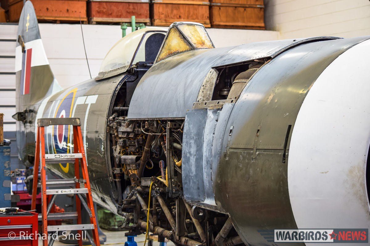 Tempest Fugit - The Resurrection of Two of Hawkers’ Finest Fighters 13 Another view of LA607. (photo by Richard Snell)