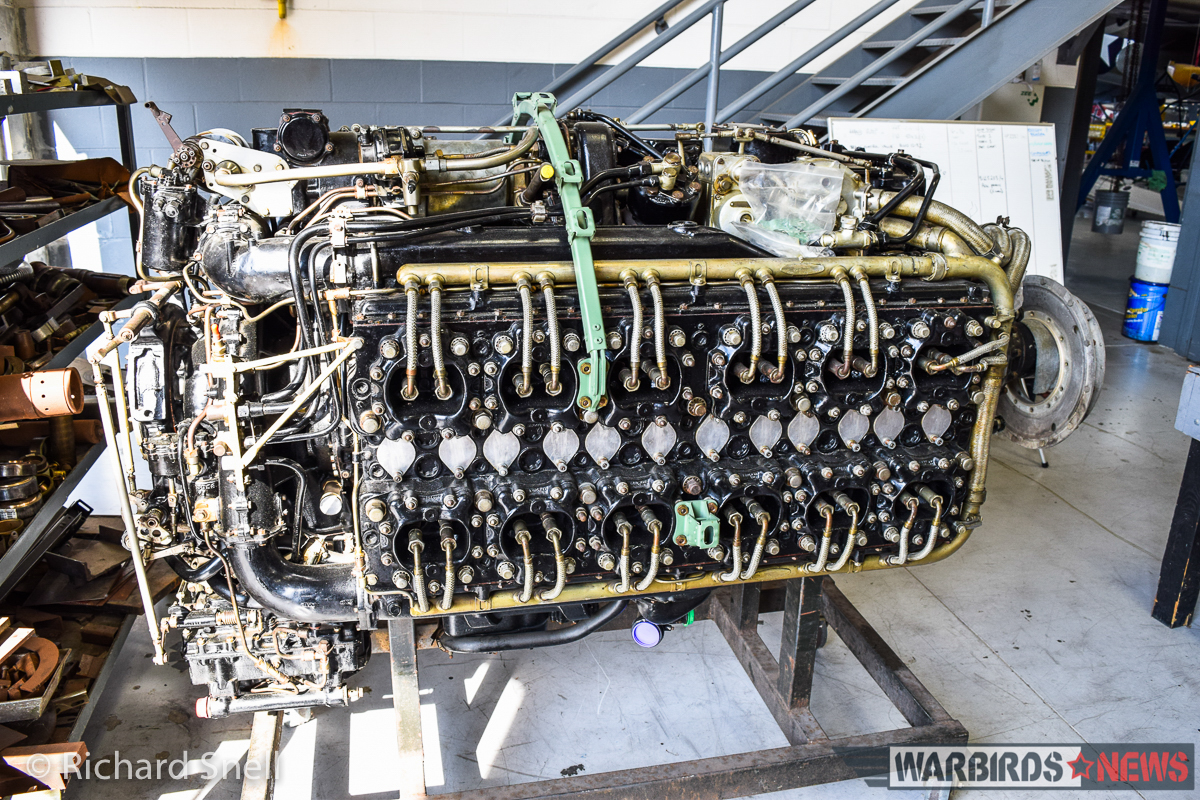Tempest Fugit - The Resurrection of Two of Hawkers’ Finest Fighters 18 The magnificent Napier Sabre on its stand. This is one of at least two complete examples of the profoundly rare engine in Kermit Weeks' collection. (photo by Richard Snell)