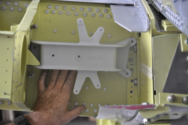 Restoration of Prototype XP-82 Twin Mustang, End of Summer Update 14 The actual part was produced using a special plastic resin and them "dry-fitted" on the aircraft.