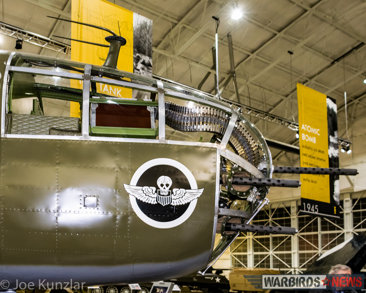 All-Access Tour of FHC's Superb North American B-25J Mitchell 12 A close up of the Mitchell's nose, revealing some of the interior detail, and the emblem for the 380th BS, 341st BG. (photo by Joe Kunslar)