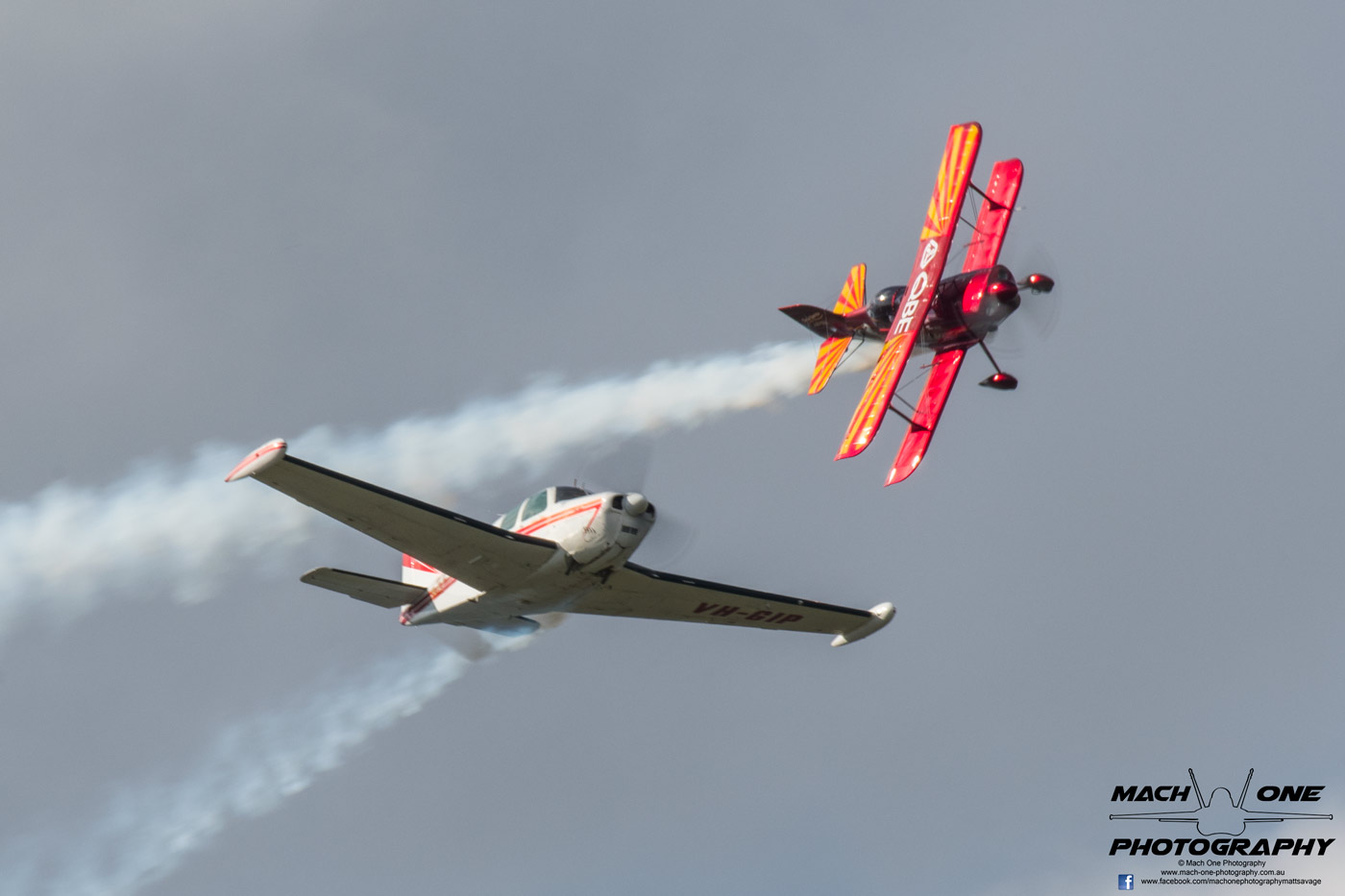 Kyneton Airshow – Spread Your Wings 14 hris Sperou and Warren Stewart as the Sky Blazers.