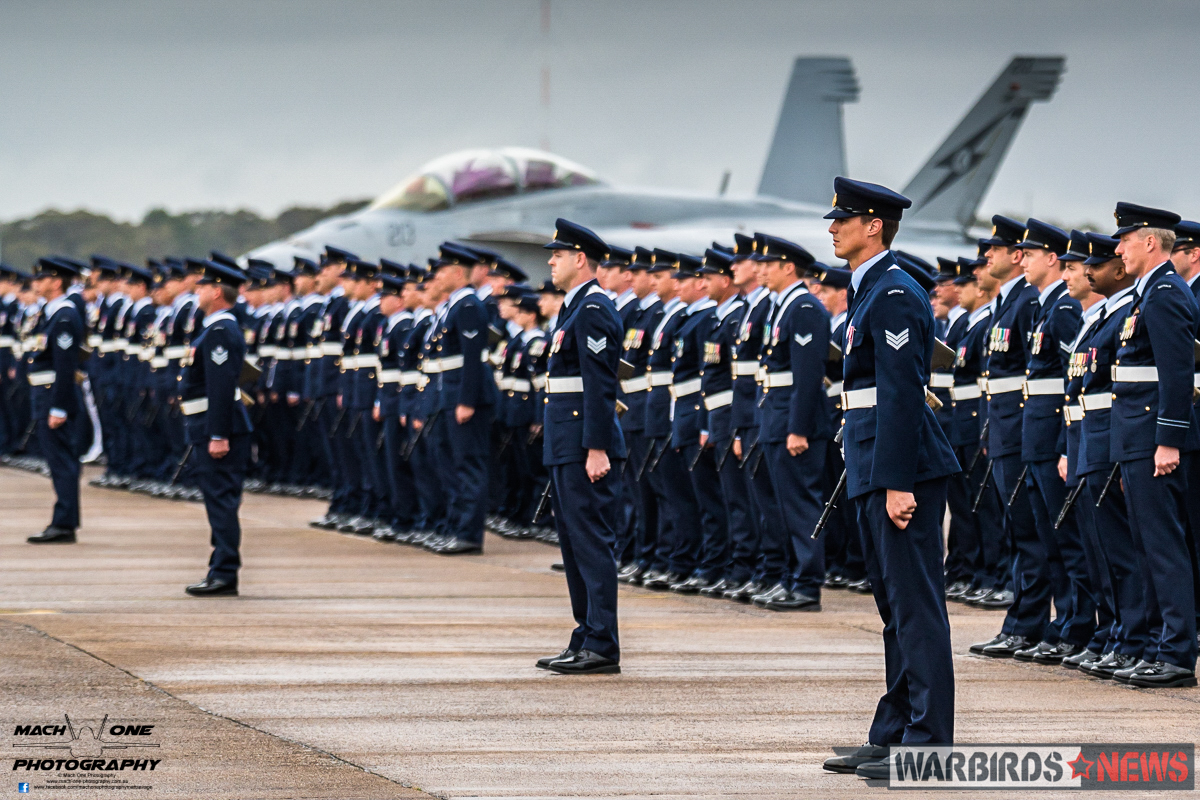 Australia’s Centenary Squadrons – A Celebration of 100 Years Defending The Country 10 Over 250 Officers and Airmen were on parade from Nos. 1, 2, 3, and 4 Squadron for the ceremonial parade. (Photo by Matt Savage/Mach One Photography)