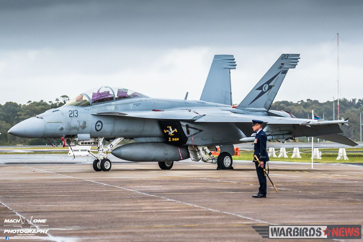 Australia’s Centenary Squadrons – A Celebration of 100 Years Defending The Country 25 Boeing F/A-18F Rhino A44-213, operated by 1 Squadron RAAF. (Photo by Matt Savage/Mach One Photography)