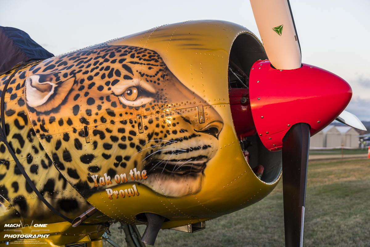 Kyneton Airshow – Spread Your Wings 10 A beautiful nose art adorns this Yak-52