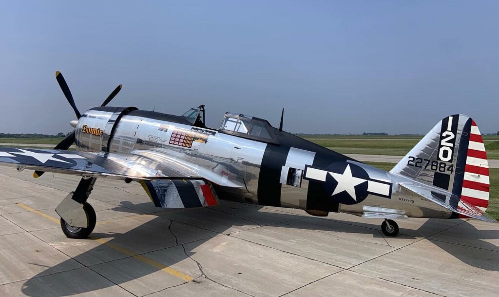 Warbird Highlights at AirVenture 2023 10 Dakota Territory Air Museums P 47D Razorback