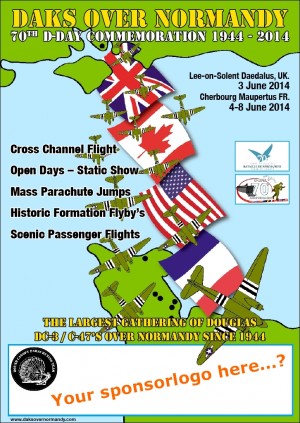 UPDATE Dakotas Over Normandy Well Underway 11 The official poster of the event.