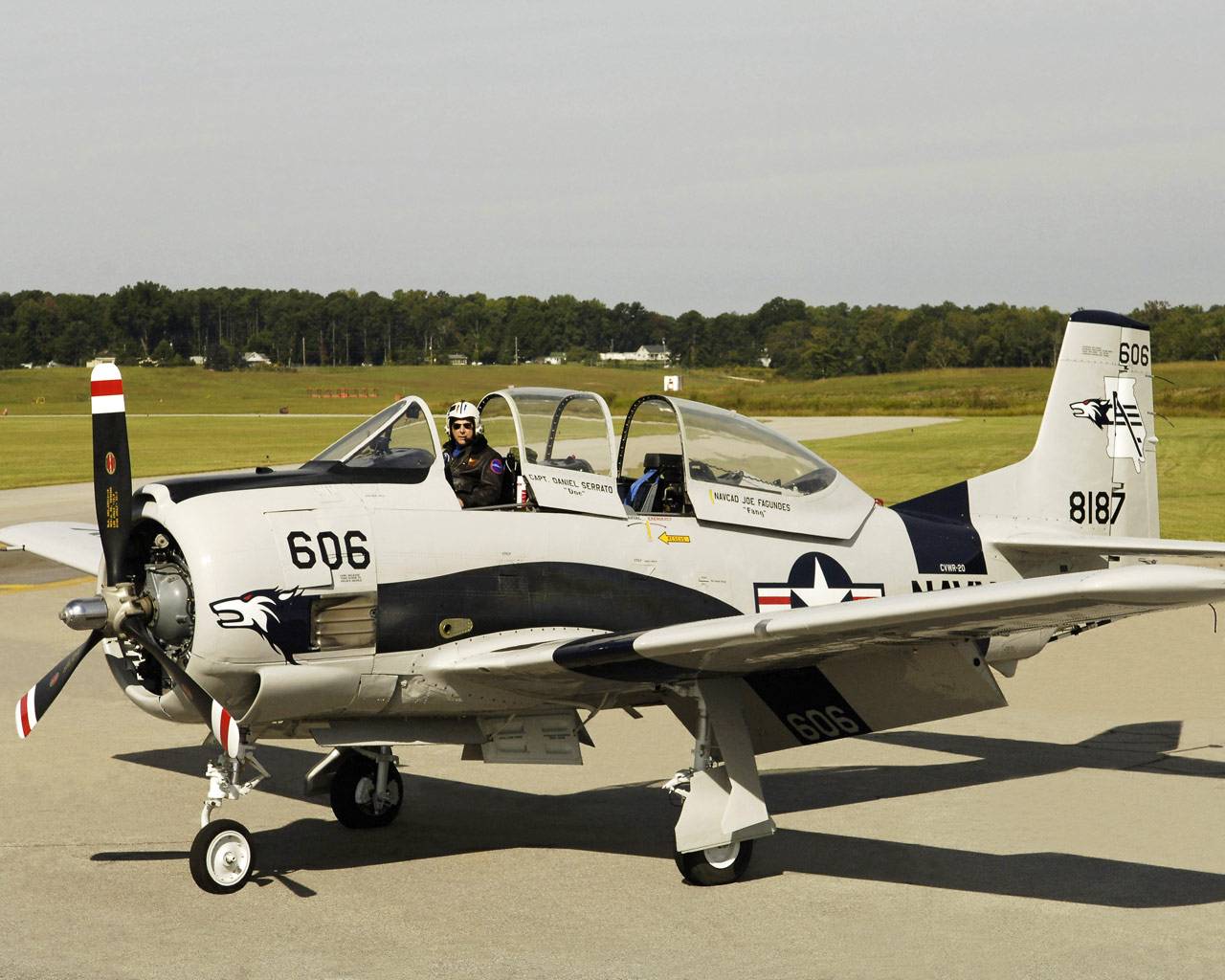Living History Series Presents the Making of a Combat Pilot 11 Dan's T-28C was the proto-type "C" model, built in 1954, and the FIRST to land on the carrier USS Tarawa was November 1955. (Photo via Dan Serrato)