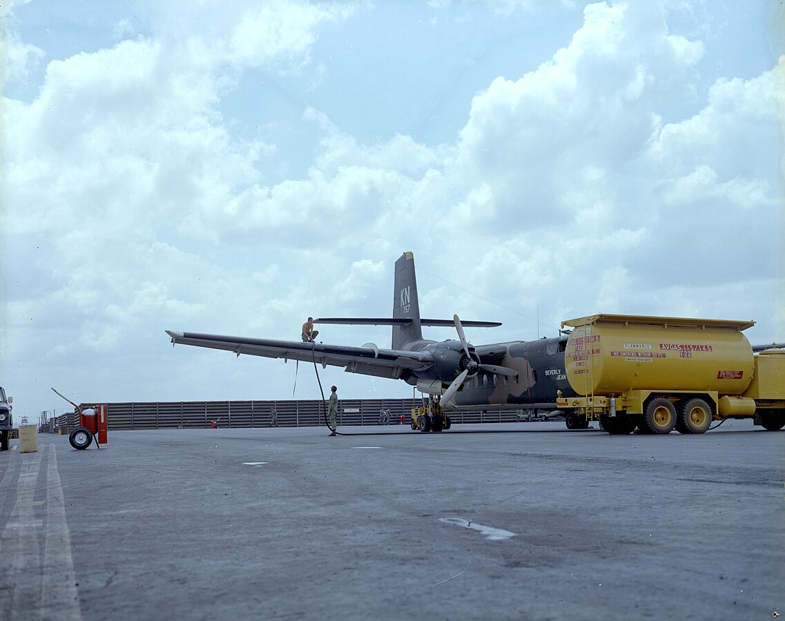 Vietnam War Veteran Caribou Migrates from Utah to California 11 De Havilland Canada C 7B Caribou of the 537th TAS USAF is fueled at Pleiku Air Base Vietnam in April 1970 Wikimedia Commons