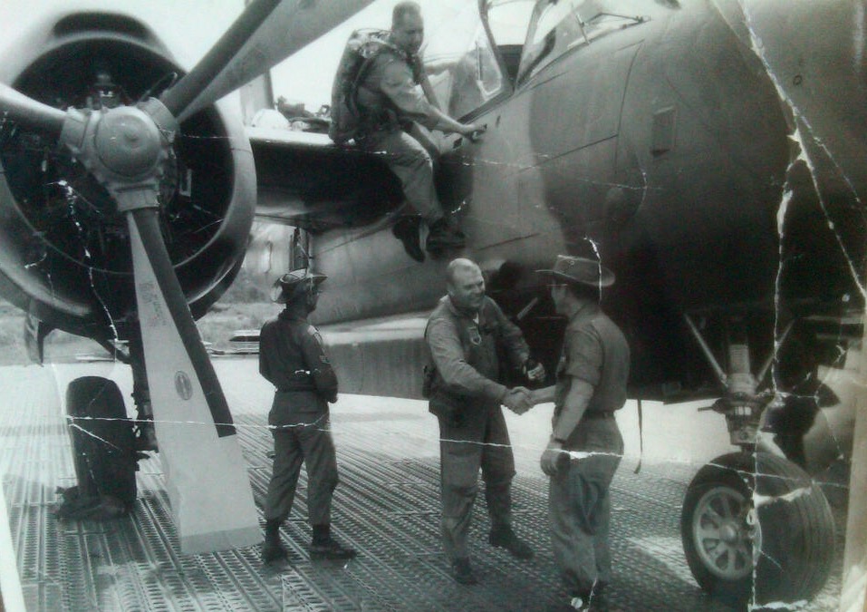 Engine Test for B-26K Counter Invader "Special Kay" on Saturday! 12 Delivery of the first K models to Thailand in 1966. Captain Joe Maynard was the pilot. Joe lives in the local area and has worked on the restoration. (photo via Jim Reynolds)
