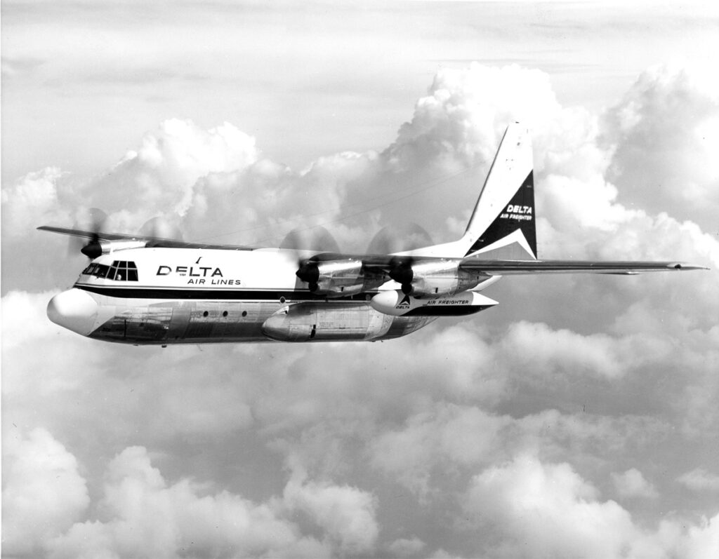 The Story of Delta’s Hercules Aircraft 11 Normally the preserve of military operators, the Hercules was made available by Lockheed to civilian operators as a cargo aircraft.