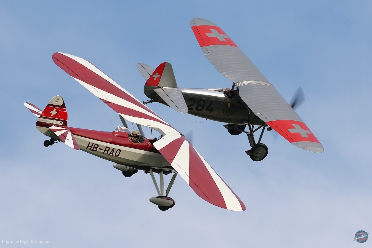 Hahnweide Old Timer Fly-In 2025 Part 2: A Spectacular Showcase of Vintage Aircraft 34 Dewoitine HB RAI and MS317 HB RAO 7D2 6174