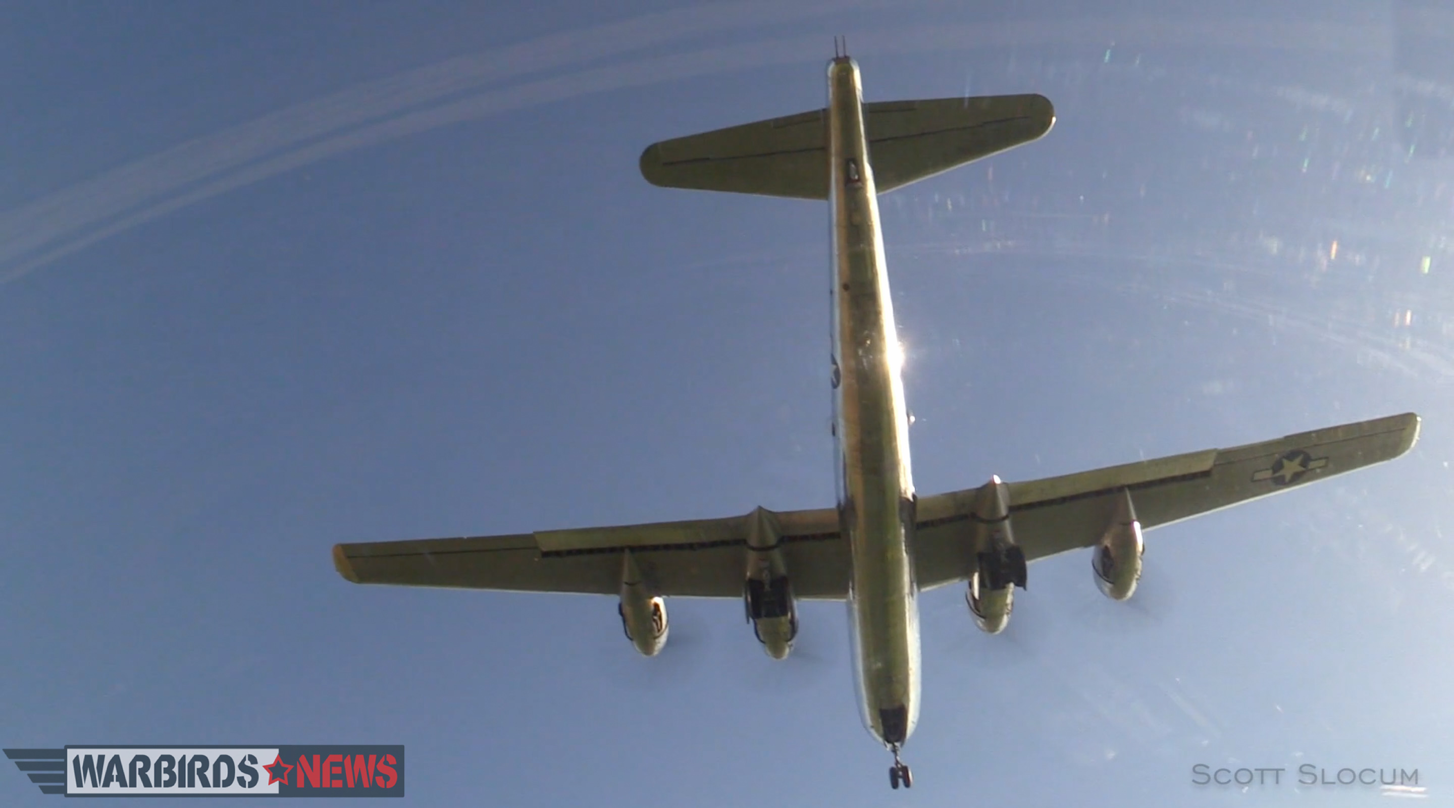 B-29 Doc Clears ‘Phase One’ of Flight Test Operations 11 A cool video-still from Scott Slocum's film of Doc's first flight. (video via Doc's Friends)