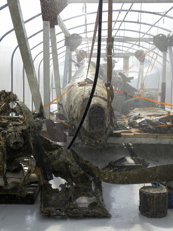 New Dornier Do-17 Exhibit at RAF Museum Hendon 13 Another image of the Dornier's fuselage in the desalination tent at RAF Museum Cosford. (photo credit: © Trustees of the Royal Air Force Museum 2014)