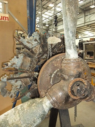 Dornier Do 17 Moves Into Next stage Of Conservation 14 Dornier engine and propeller.('©Trustees of the Royal Air Force Museum’)