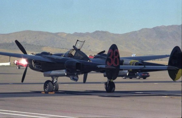War Eagles Air Museum's P-38L-5-LO 12 DoubleTrouble(1)_1984_Reno