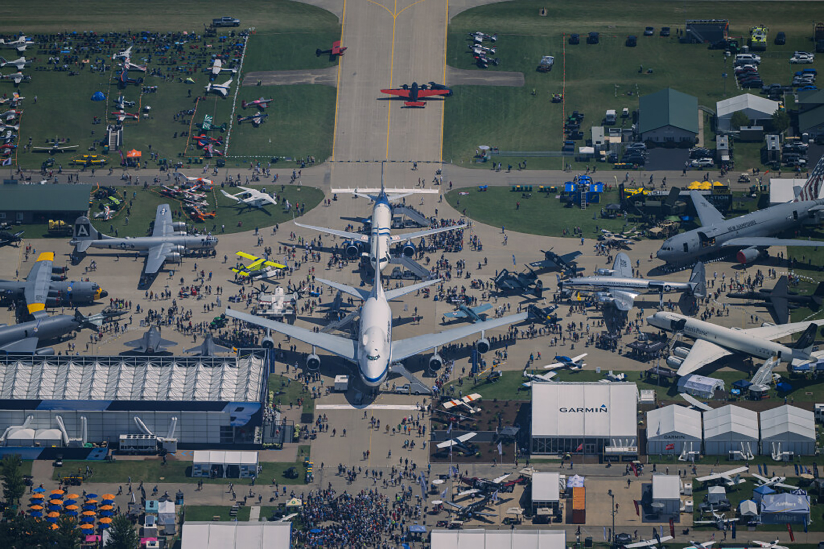 Boeing Extends Platinum-Level Support of EAA AirVenture Oshkosh 17 EAA Airventure Oshkosh 2025 Aerial Views Boeing Plaza
