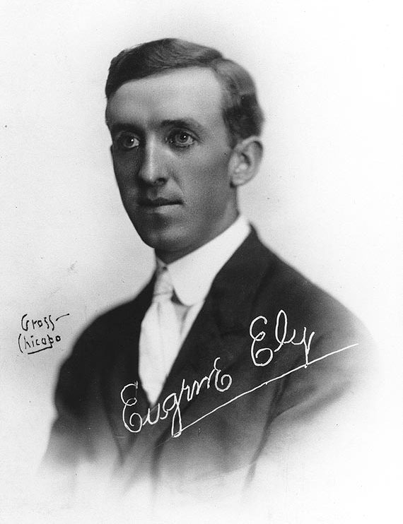 Today in Aviation History: Eugene Ely and the First Shipboard Aircraft Landing 11 ELY Eugene Barton portrait by Gross Chicago 1910 e1736981433756